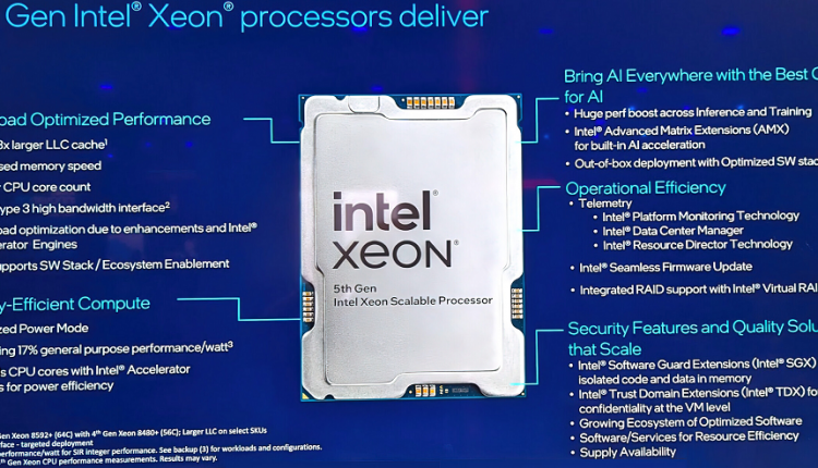 Intel Xeon 5 Gen Emerald Rapids